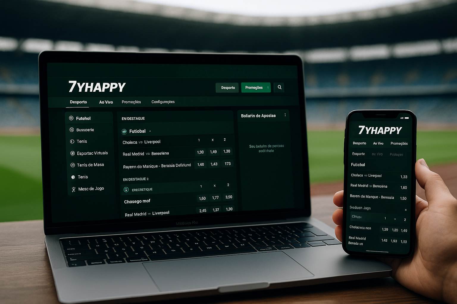 Apostas esportivas no cassino online 7YHAPPY