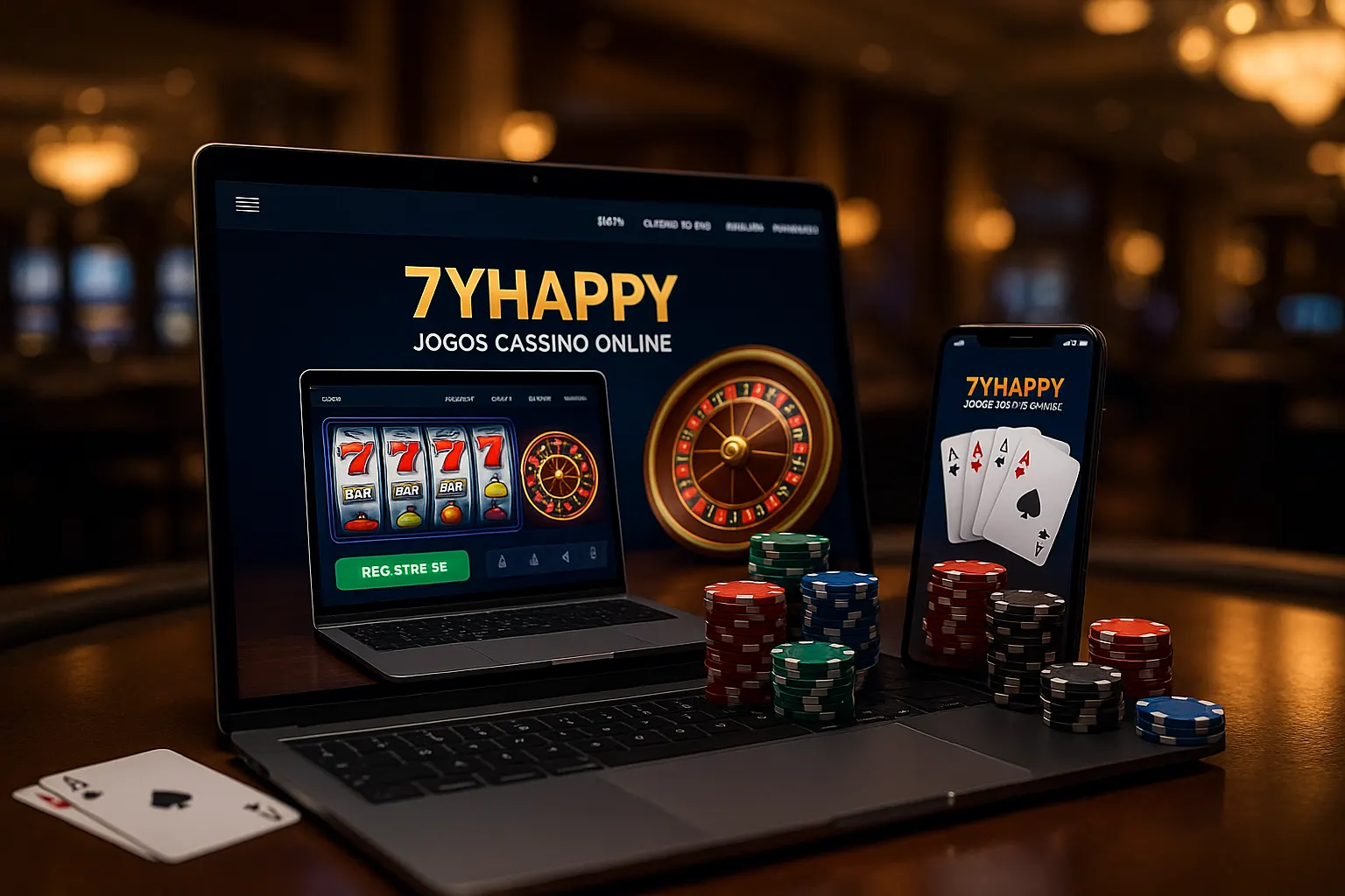 Jogos de cassino online inovadores e emocionantes na 7YHAPPY